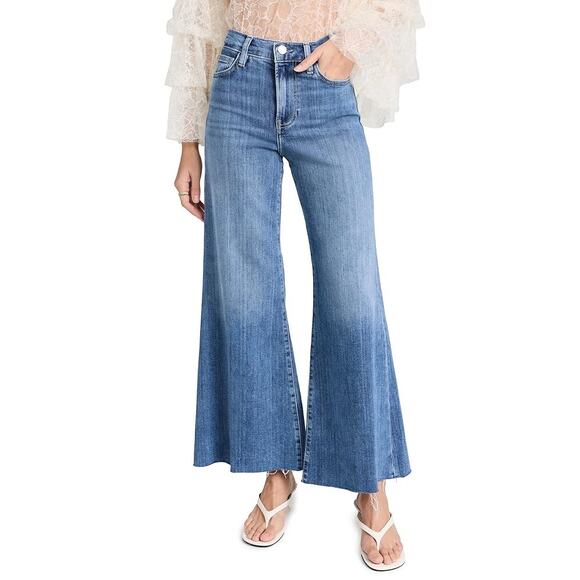 NWT Frame Le Palazzo crop high rise wide leg jeans - Picture 3 of 12